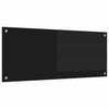 Keittiön suojapaneeli Musta 100 x 40 x 0.8 cm karkaistu lasi