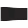 Keittiön suojapaneeli Musta 100 x 40 cm karkaistu lasi