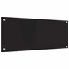 Keittiön suojapaneeli Musta 100 x 40 x 0.8 cm karkaistu lasi