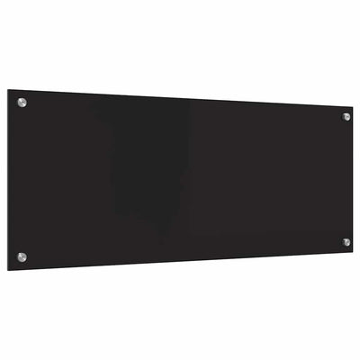 Keittiön suojapaneeli Musta 100 x 40 x 0.8 cm karkaistu lasi