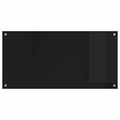 Keittiön suojapaneeli Musta 100 x 50 x 0.8 cm karkaistu lasi