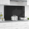 Keittiön suojapaneeli Musta 100 x 60 cm karkaistu lasi