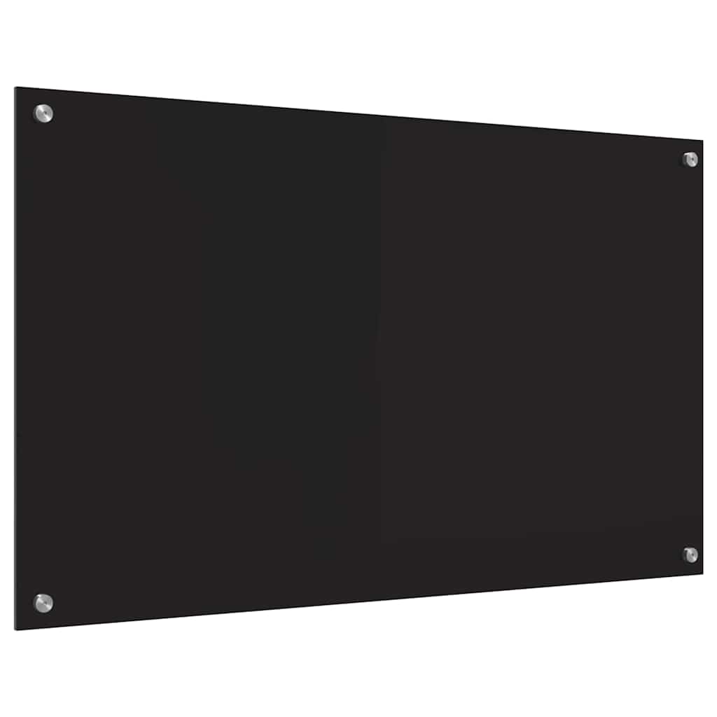 Keittiön välitila Musta 100 x 60 cm karkaistu lasi