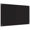Keittiön suojapaneeli Musta 100 x 60 x 0.8 cm karkaistu lasi