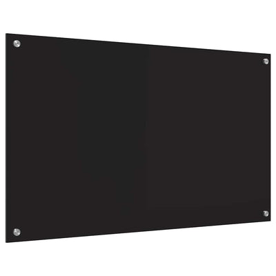 Keittiön suojapaneeli Musta 100 x 60 x 0.8 cm karkaistu lasi