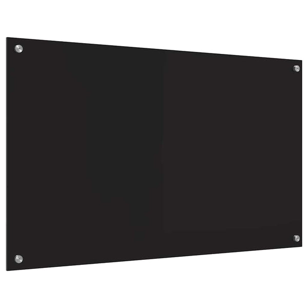 Keittiön suojapaneeli Musta 100 x 60 cm karkaistu lasi