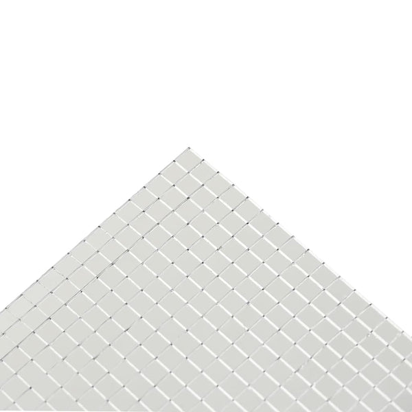 Peilimosaikkilaatta Geometrinen 3 kpl Hopea 30 x 30 cm Lasi
