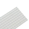 Peilimosaikkilaatta Geometrinen 3 kpl Hopea 100 x 4 cm Lasi