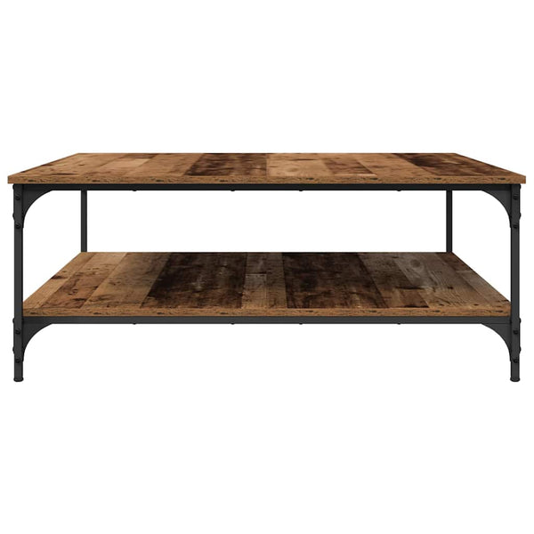 Sohvapöytä Vanha puu 100 x 100 x 40 cm Tekninen puu