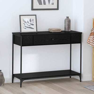 Musta tammi konsolipöytä Mnerva 100x34.5x75cm (puinen)