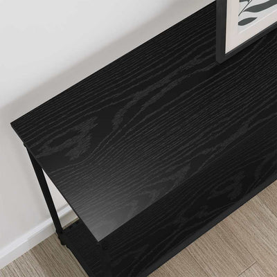 Musta tammi konsolipöytä Cinc 101x30.5x75cm (puinen)