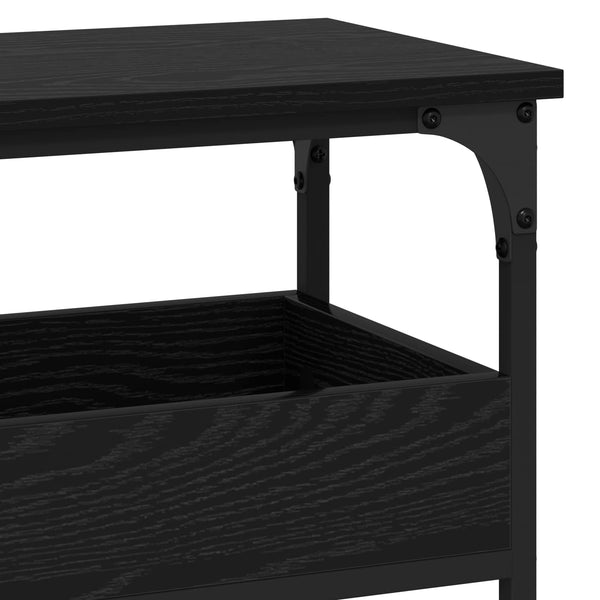 Konsolipöytä Musta tammi 100 x 29 x 75 cm Tekninen puu