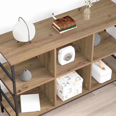 Ruskea sivupöytä Croitor 102x32x73.5cm (puinen)