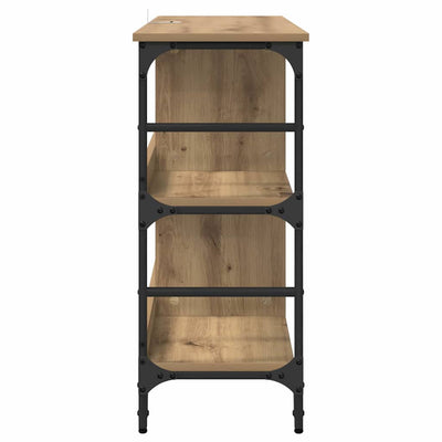 Ruskea sivupöytä Croitor 102x32x73.5cm (puinen)