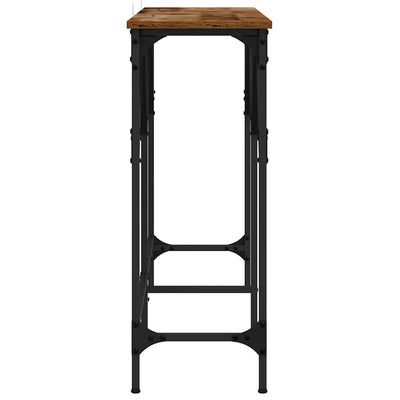 Vanha puu konsolipöytä Marusec 140x29x75cm (puinen)