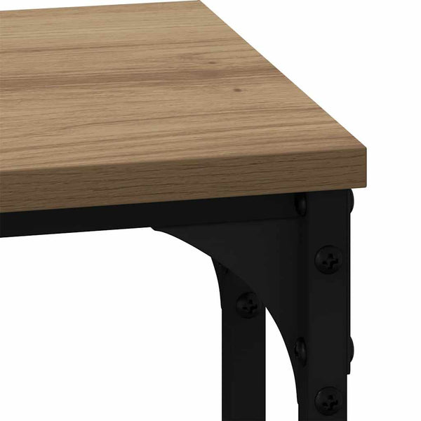 Pesäpöytä 3 kpl artesaani tammi 50.5 x 35 x 53 cm Tekninen puu