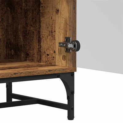 Vanha puu korkea kaappi Kaliopi 35x37x117cm (puinen)