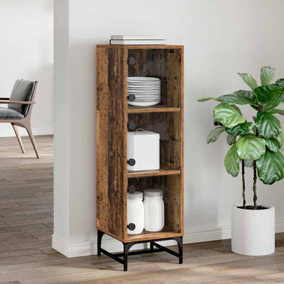 Vanha puu korkea kaappi Kaliopi 35x37x117cm (puinen)