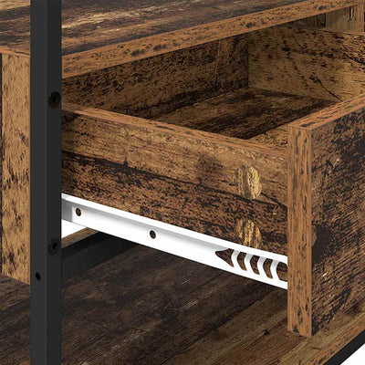 Vanha puu vaatekaappi hyllyllä Ranete 89x39x184.5cm (puinen)