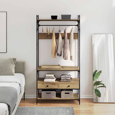 Artesaani tammi vaatekaappi Animona 89x39x184.5cm (puinen)