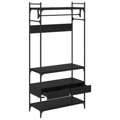 Musta tammi vaatekaappi Hristia 89x39x184.5cm (puinen)