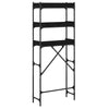 Pesukoneen hylly Musta 0ak 67 x 25 x 163 cm Tekninen puu