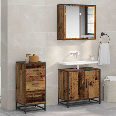 Vanha puu sivupöytä Andonescu 35.5x35x76cm (puinen)