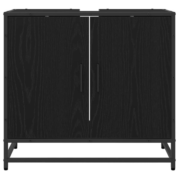 Kylpyhuoneen allaskaappi ovella Musta tammi. 65 x 33 x 60 cm