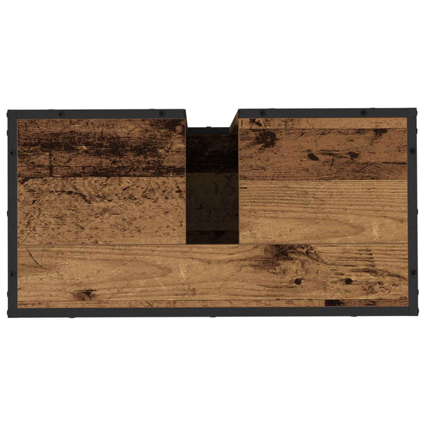 Kylpyhuonekaappi Vanha Puu 65 x 33 x 60 cm Tekninen puu