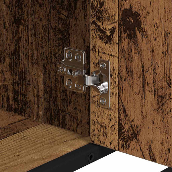 Kylpyhuoneen allaskaappi Vanha puu 80 x 33 x 60 cm Tekninen puu