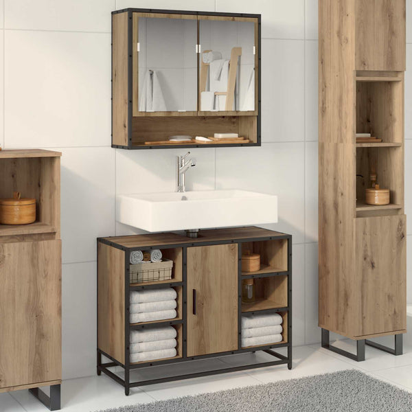 Kylpyhuonekaappi Artisan tammi 80 x 33 x 60 cm Tekninen puu