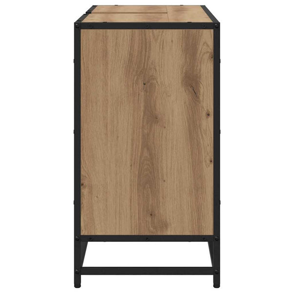 Kylpyhuoneen allaskaappi ovella artesaani tammi 80 x 33 x 60 cm