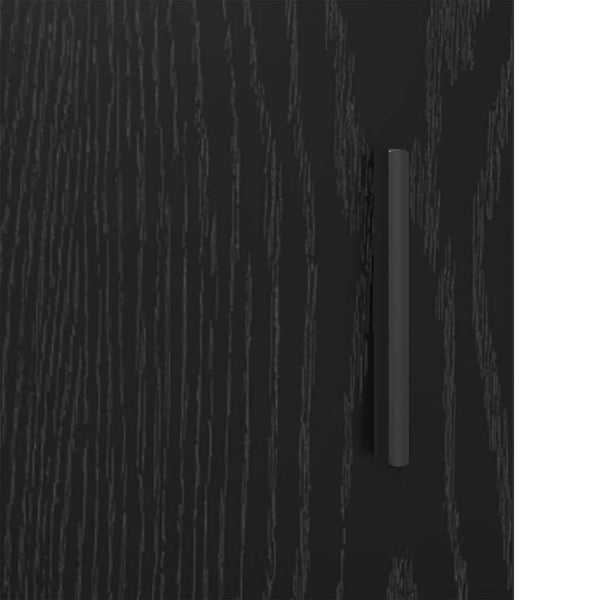 Kylpyhuoneen allaskaappi hyllyllä Musta tammi 80 x 33 x 60 cm