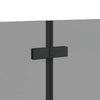 Suihkuseinä Musta 120 x 68 x 130 cm ESG-lasi ja alumiini