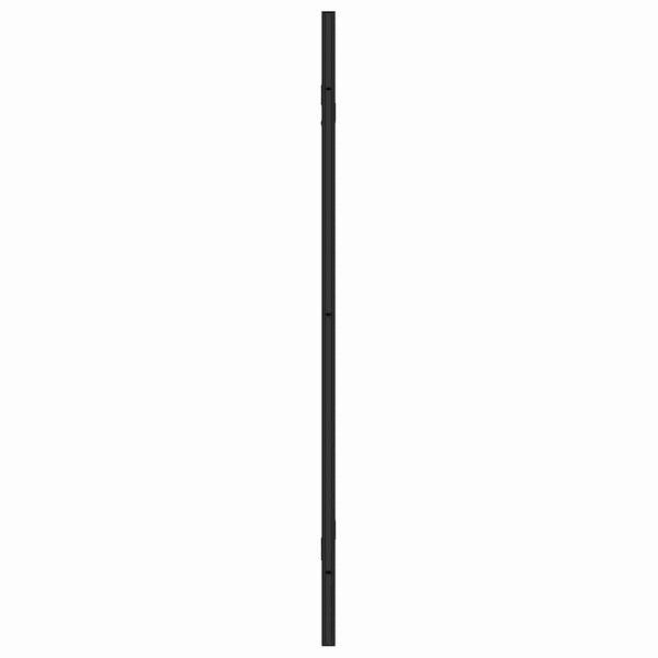 Suihkuseinä Musta ja läpinäkyvä 130 x 130 cm karkaistu lasi