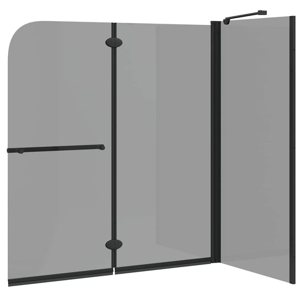 Bi-folding suihkusulku Tumma läpinäkyvä 120 x 67 x 129 cm