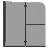 Bi-folding suihkusulku Tumma läpinäkyvä 120 x 67 x 129 cm