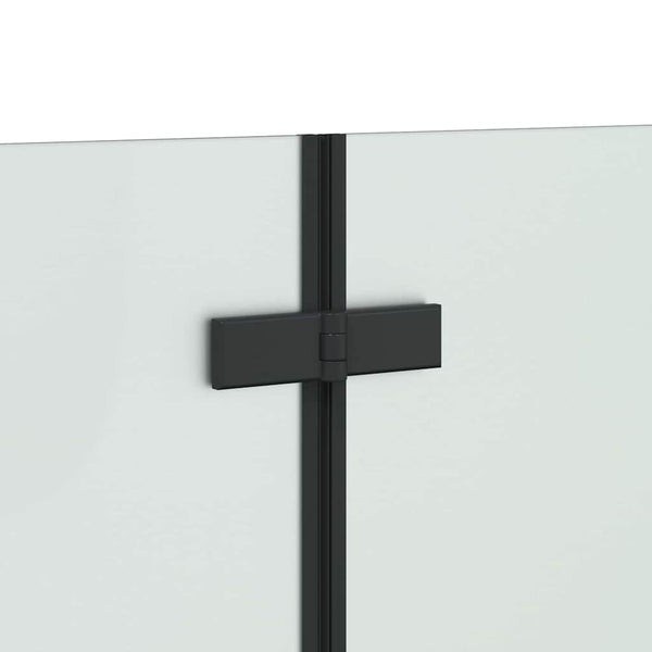 Suihkuseinä Musta 120 x 68 x 130 cm ESG-lasi ja alumiini