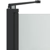 Suihkuseinä Musta 120 x 68 x 130 cm ESG-lasi ja alumiini