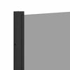 Kylpy suihkuverho Musta 68 x 130 cm Karkaistu lasi