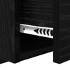 Sängynkaappi 2 kpl 48.5 x 32.5 x 80 cm Mustasta tammesta Tekninen puu