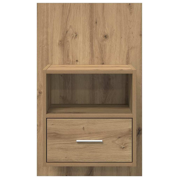 Artesaani sängynkaappi 2 kpl tammi 48.5 x 32.5 x 80 cm
