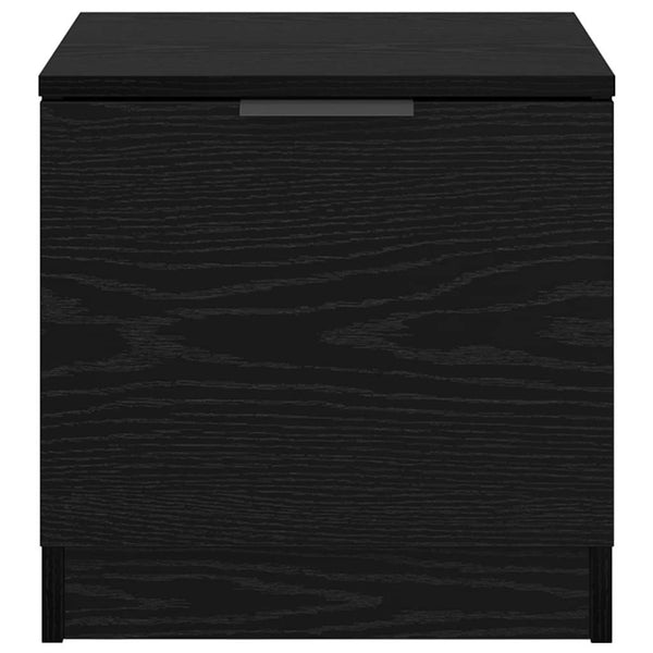 2 kpl Sängynkaappi Musta tammi 40 x 39 x 40 cm Tekninen puu