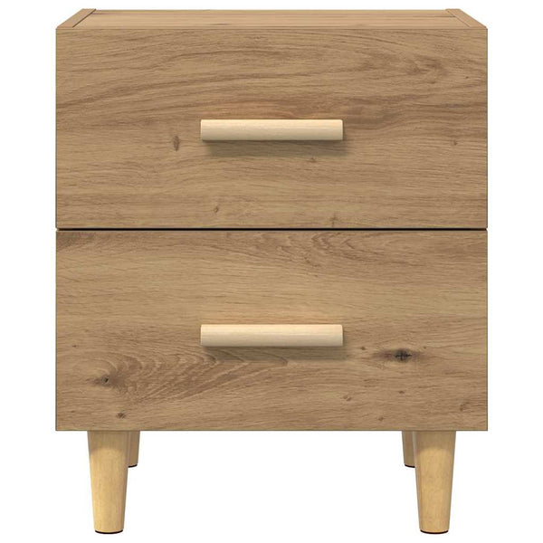 2 kappaleen artesaani sängynkaappi tammi 40 x 35 x 47.5 cm