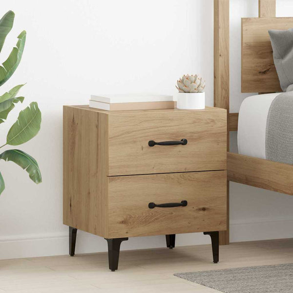Artesaani sängynkaappi 2 kpl tammi 40 x 35 x 47.5 cm
