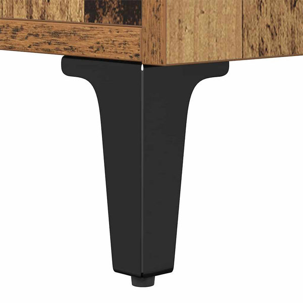 Yöpöytäkaappi 2 pcs Vanha puu 40 x 35 x 47.5 cm Tekninen puu