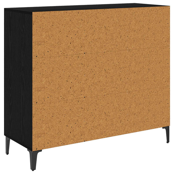 Sivupöytä Musta tammi 34 x 90 x 80 cm Tekninen puu