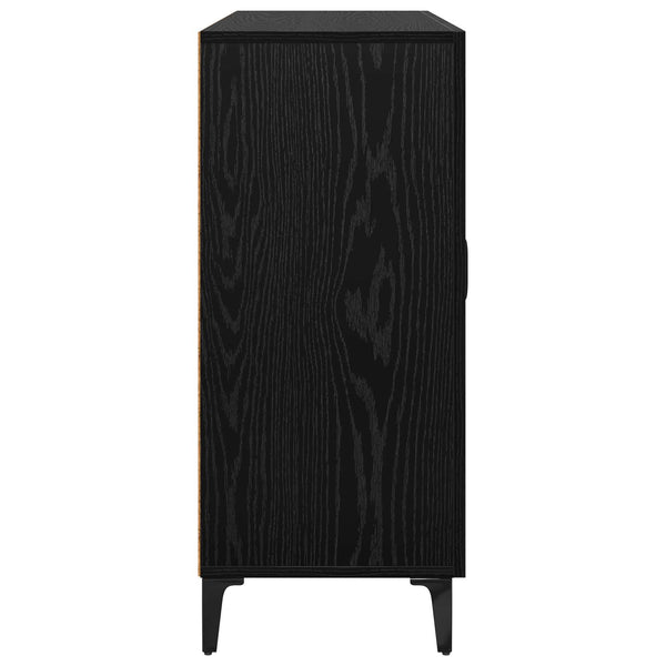 Sivupöytä Musta tammi 34 x 90 x 80 cm Tekninen puu