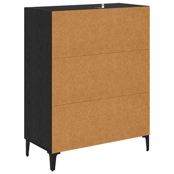 Mitat 69,5 x 34 x 90 cm, musta tammi sivupöytä