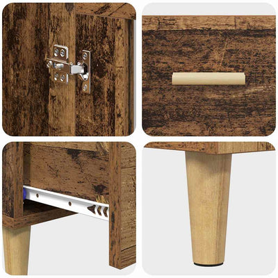 Korkea kaappi Vanha Puu 70 x 31 x 115 cm Tekninen puu